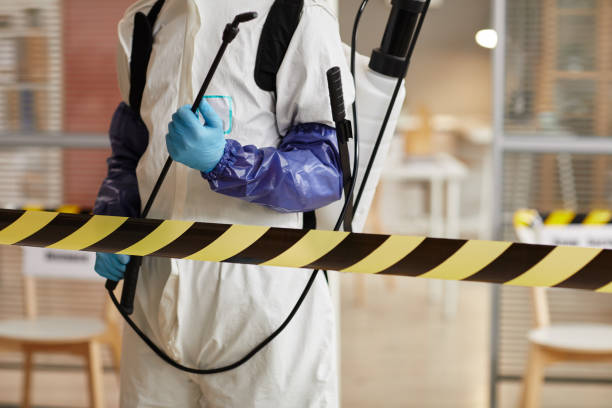 Professional Biohazard Cleanup technician working in Evansville, WY